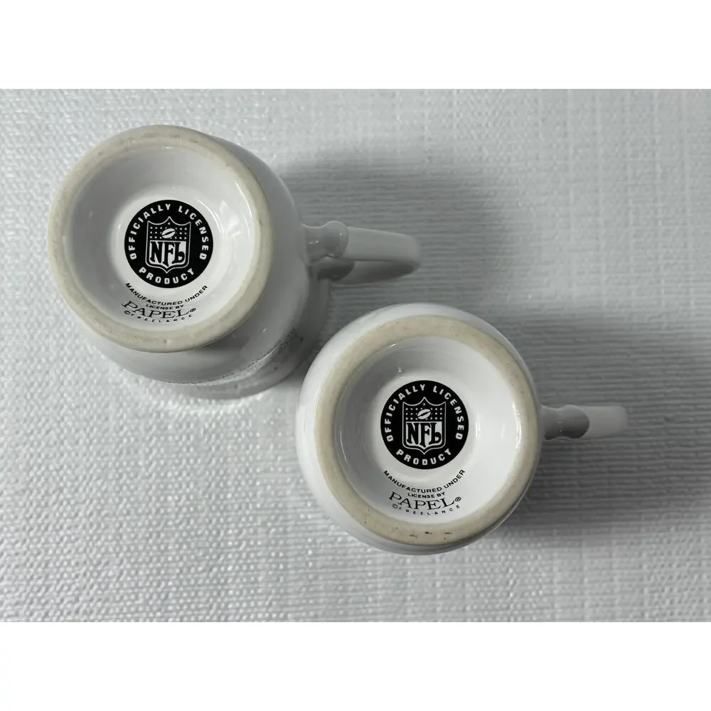 NFL Oakland Raiders‎ - 10oz Expresso Cafe - Ceramic Cup - Mug, (Set of 2)